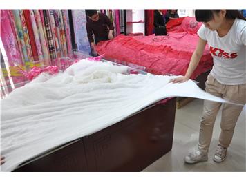 蠶絲被制造流程4