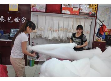 蠶絲被制造流程8